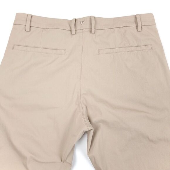 BIRDDOGS Jeff Pesos Tailored Slim Fit Stretch Pants Driftwood Khaki Tan 32x31 - Picture 7 of 8